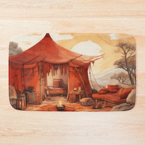 Item preview, Desert Oasis with Bedouin Tent, Rugs, Campfire designed and sold by Zoomie-s.