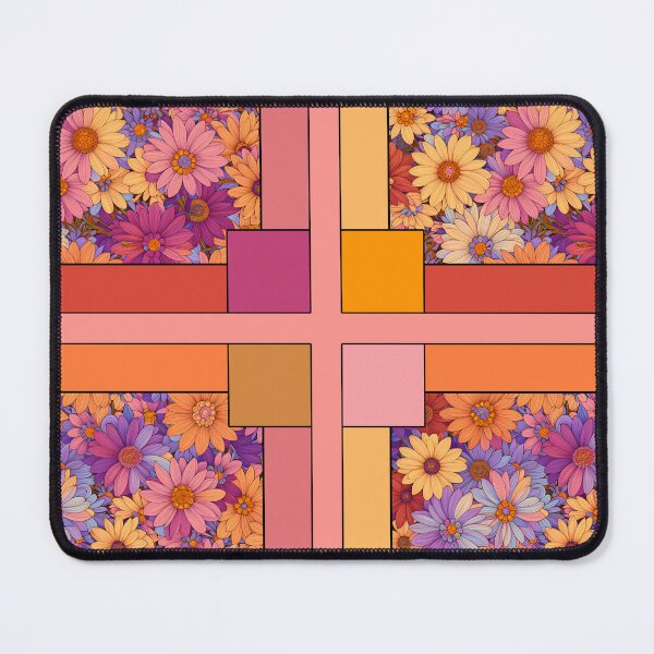 Item preview, Maximalist Flowers Pastel Floral Art Color Blocks Style 2 of 2 - Colors 2 of 6 designed and sold by Beachy.