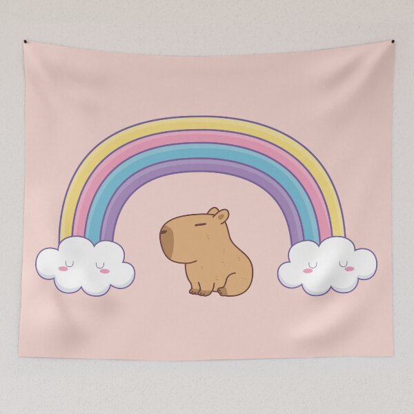 Item preview, Cute Capybara Rainbow designed and sold by Monkey-Bar.