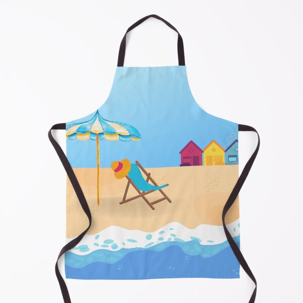 Item preview, Beach Umbrella & Chair Print designed and sold by PrintFanDesign.