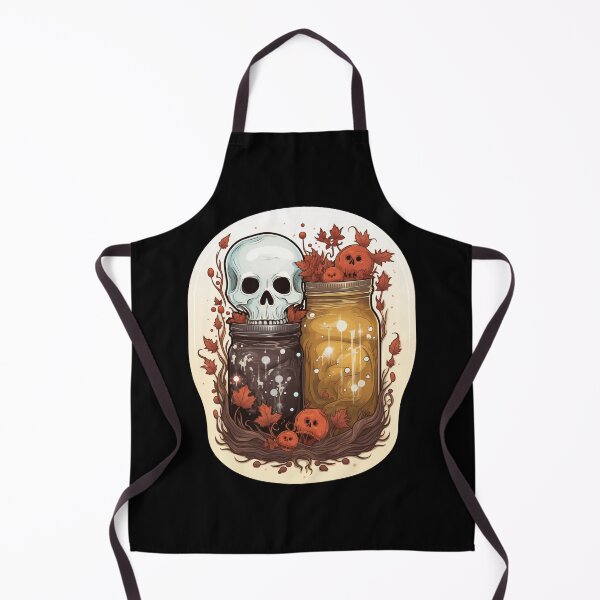 Item preview, skull and jar designed and sold by HarriPaloma.