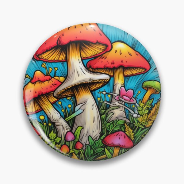 Item preview, Trippy colorful mushroom art designed and sold by Joseph Shepard.