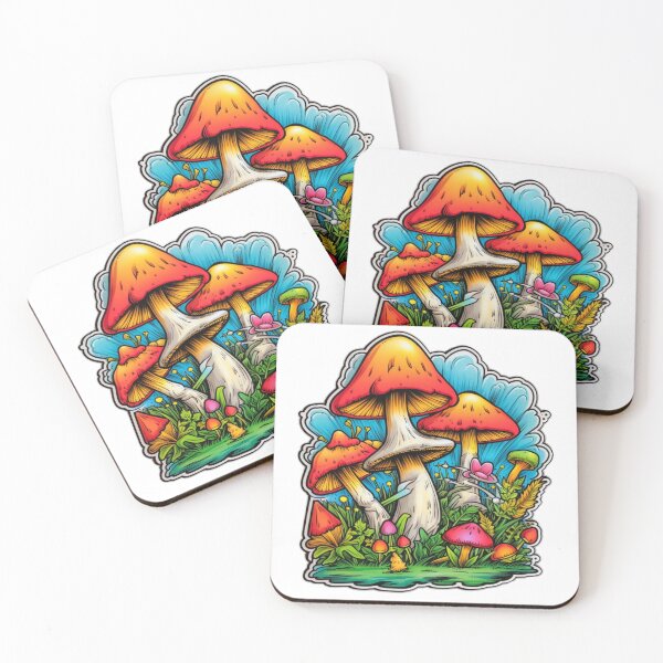 Item preview, Trippy colorful mushroom art designed and sold by Joseph Shepard.