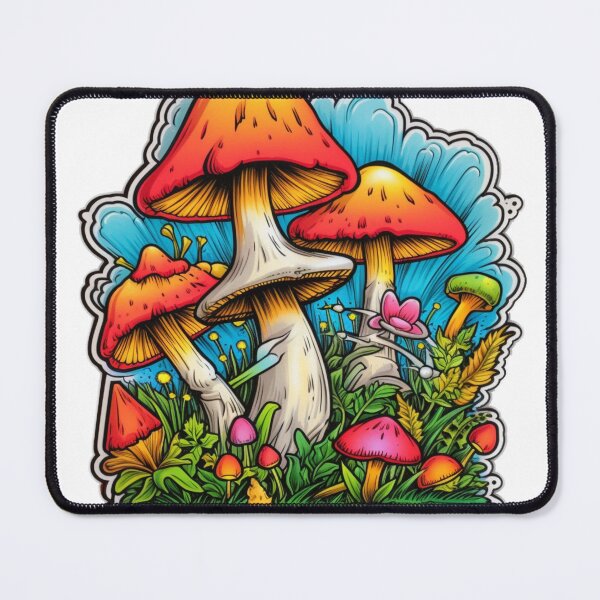 Item preview, Trippy colorful mushroom art designed and sold by Joseph Shepard.