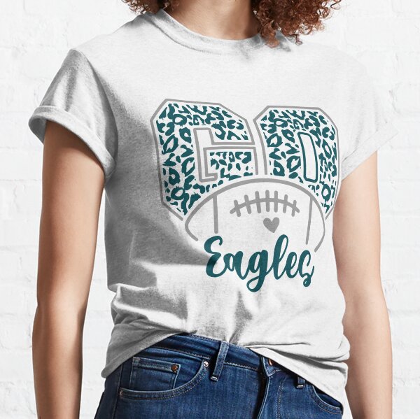 Philadelphia Eagles Heart 2D T-shirt For Women - Personalized