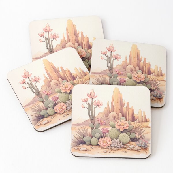 Item preview, Desert Oasis with Quicksand, Cactus Flower and Rocks designed and sold by Zoomie-s.