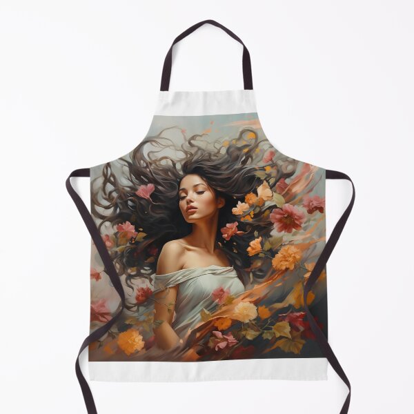 Item preview, Cute lady and flower in the wind designed and sold by ThanDigital.
