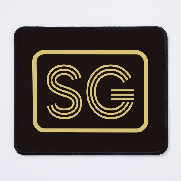 Item preview, SG Initials Gold Geometric Letters designed and sold by Jeallan Designs.