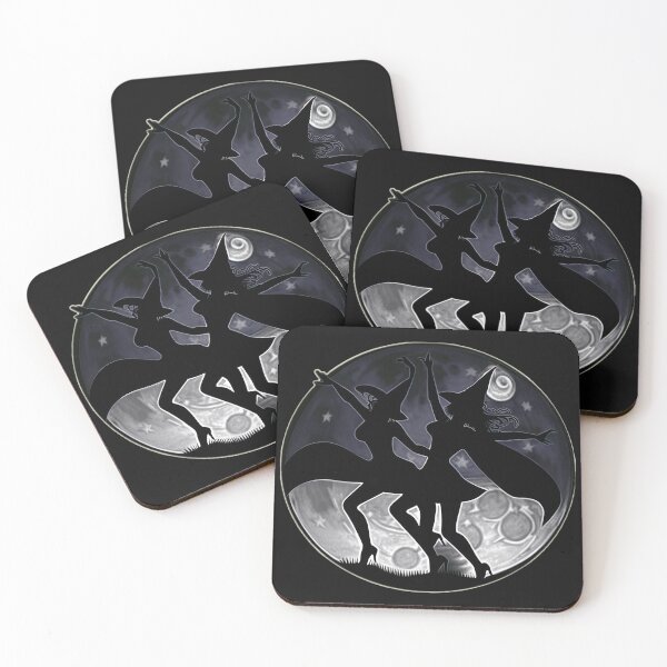 Item preview, Two Witches Dancing in the Moonlight designed and sold by designs-by-ann.