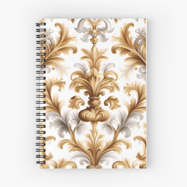 Item preview, seamless pattern with gold, black baroque, floral ornaments, vector illustration. designed and sold by APHIDAT-TA.