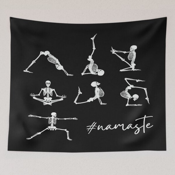 Item preview, Skeletons Doing Yoga Poses designed and sold by adoredigitals.