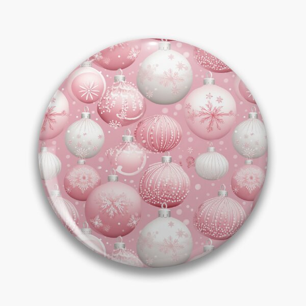 Item preview, Christmas ornaments in pink retro style designed and sold by Inkaput.