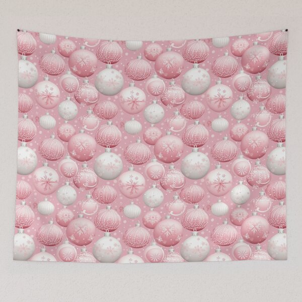 Item preview, Christmas ornaments in pink retro style designed and sold by Inkaput.