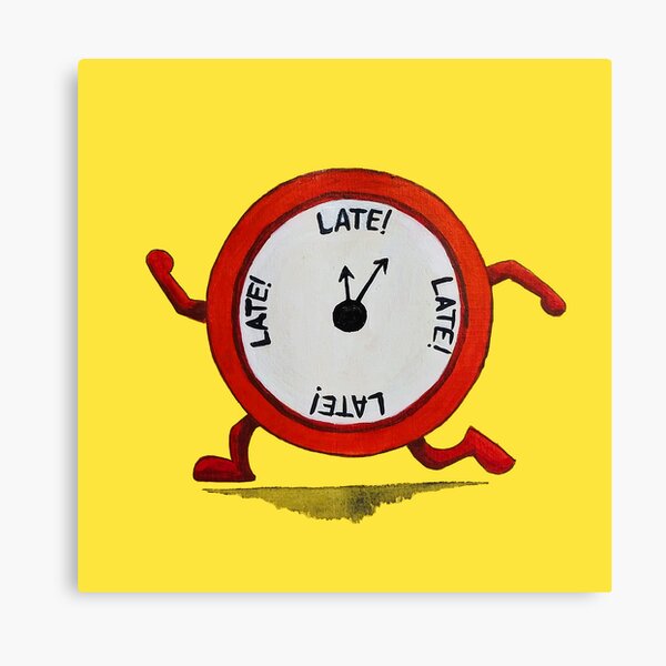 Item preview, Red Clock Running Late designed and sold by JeysArtDesign.