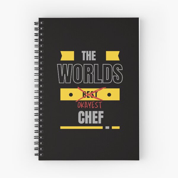 Item preview, Worlds Okayest Chef Funny Chef Kitchen Cooking Saying designed and sold by TeeMPrintz.