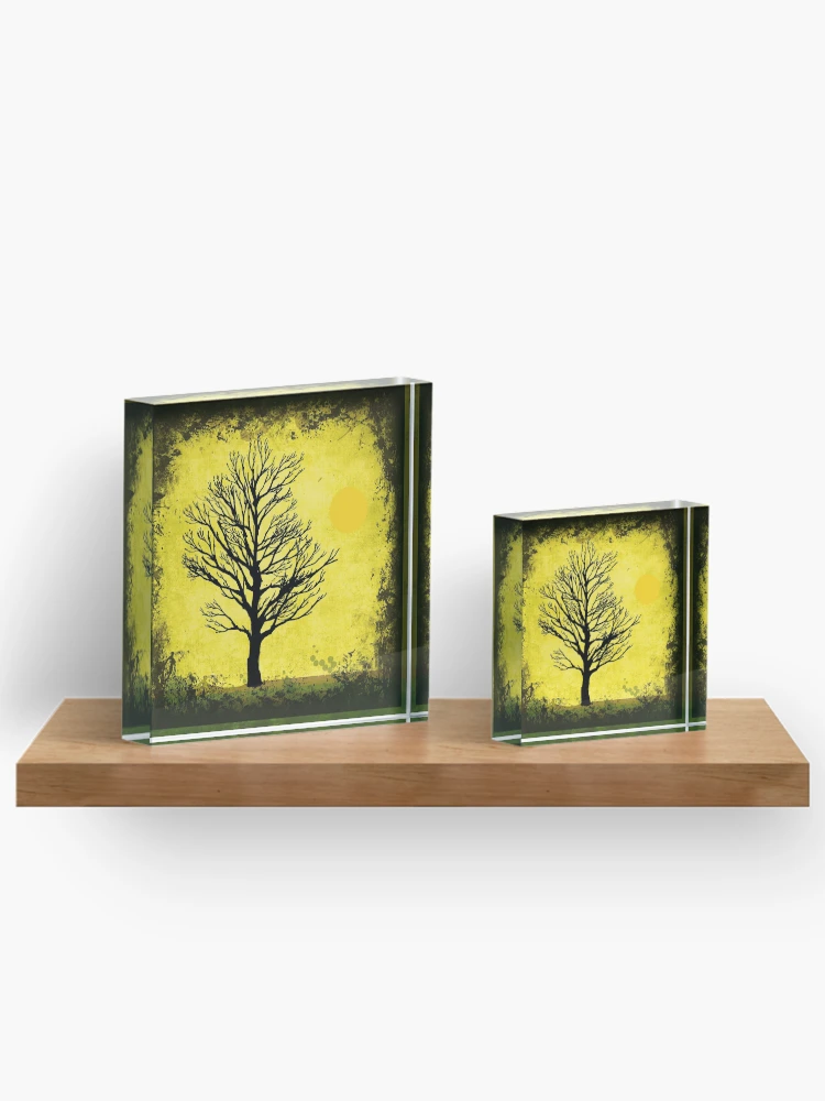 Thumbnail 3 of 5, Acrylic Block, "Tree In Moonlight" designed and sold by Elizabeth Austin-Craig.