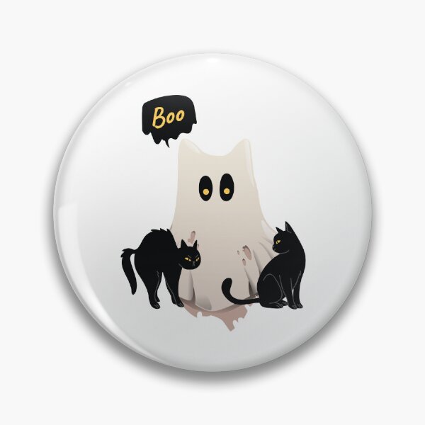 Item preview, Halloween Cat - Boo Ghost designed and sold by thesocialcactus.