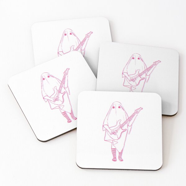 Item preview, Trippy Pink Ghost Playing Guitar designed and sold by luchik-and-co.