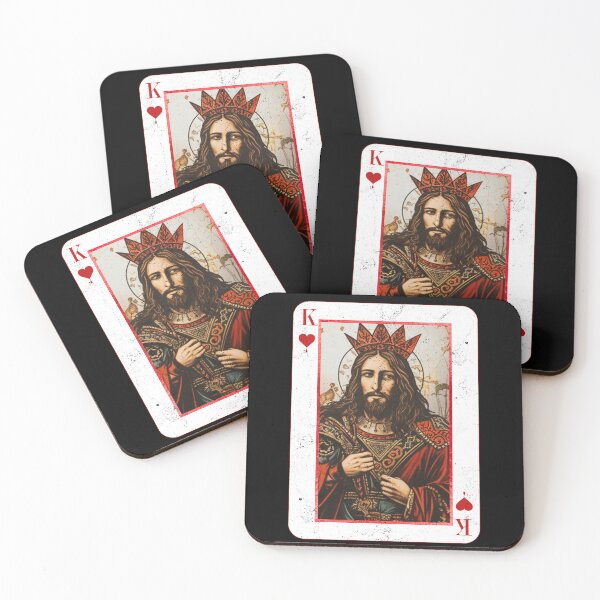 Item preview, Jesus King Of Hearts Card Jesus Is King Christian Religious designed and sold by Chmielayka.