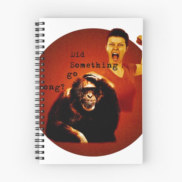 Item preview, The monkey thinks about the angry woman designed and sold by Bigrow.