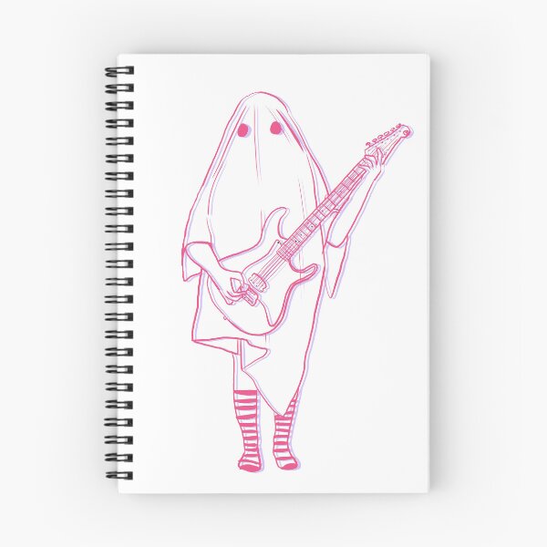 Item preview, Trippy Pink Ghost Playing Guitar designed and sold by luchik-and-co.