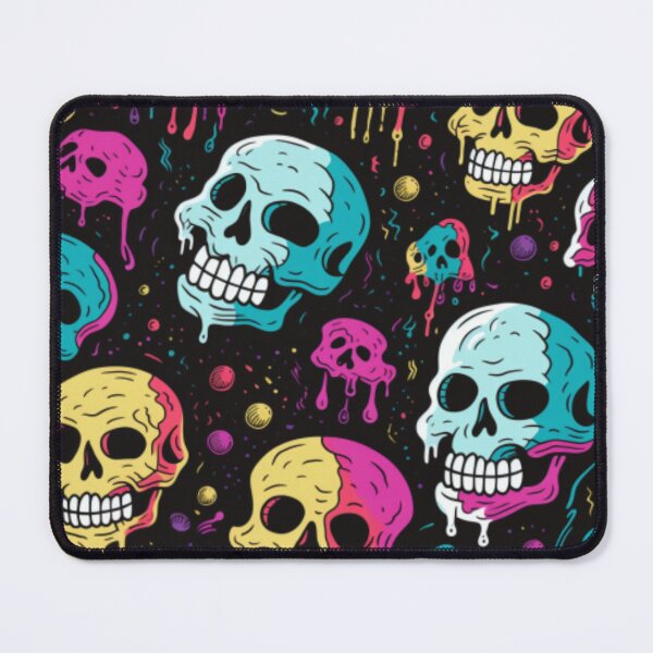 Item preview, neon skull phone case designed and sold by TEEJAMBOREE.