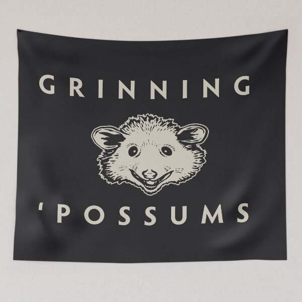 Item preview, Grinning 'Possums Banner designed and sold by Caleb Faires.