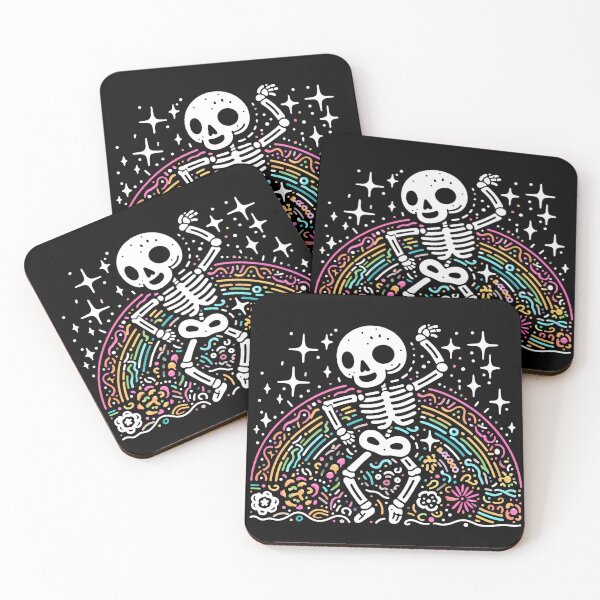 Item preview, SKELETON DANCING TRICK OR TREAT  HAPPY CUTE  Midjourney AI Artwork designed and sold by davidjulie.