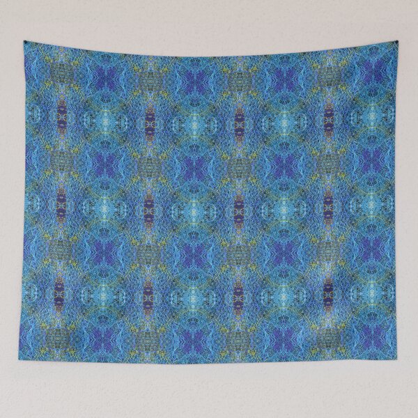 Item preview, Dungeness Fishnet Photo Pattern Blue designed and sold by vallisrowe.