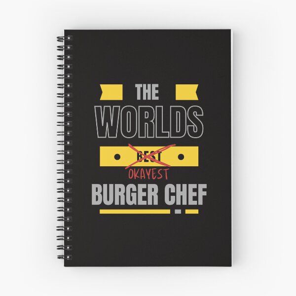 Item preview, Worlds Okayest Burger Chef Funny Chef Kitchen Cooking Saying designed and sold by TeeMPrintz.