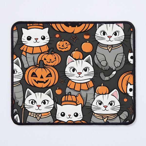 Item preview, Halloween Black Cat Pattern designed and sold by BlackCatCorner.
