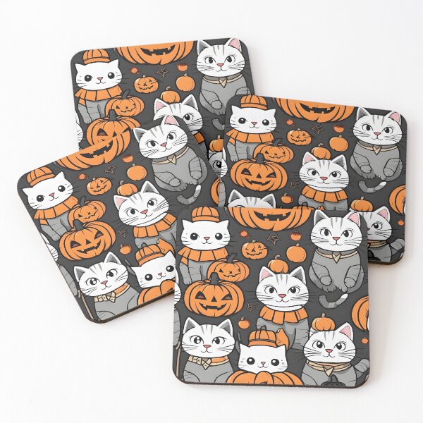 Item preview, Halloween Black Cat Pattern designed and sold by BlackCatCorner.
