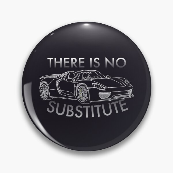 Item preview, 918 - There is No Substitute (white) designed and sold by Throttle & Threads.