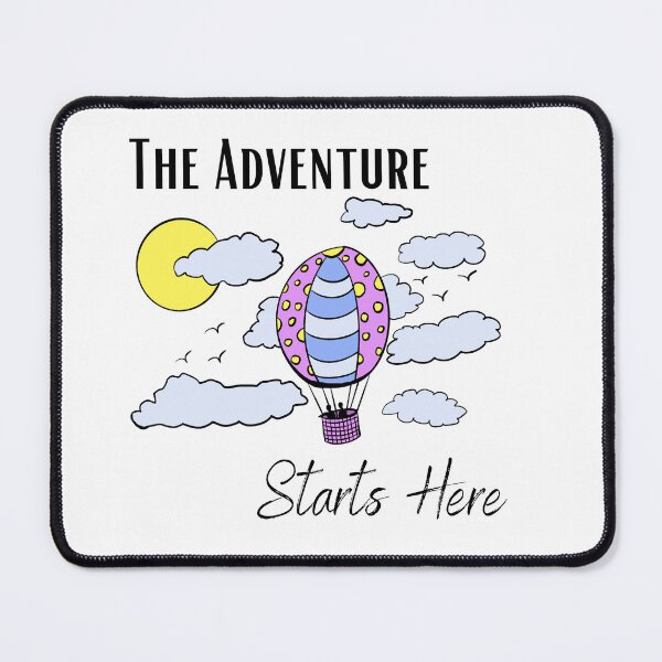 Item preview, The Adventure Starts Here | Hot Air Balloon | Ballooning designed and sold by kerryaislinn.