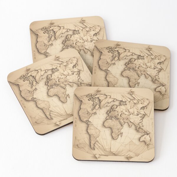 Item preview, New World Visions: A Fresh Take on the Global Map's Artistry designed and sold by The-Library.