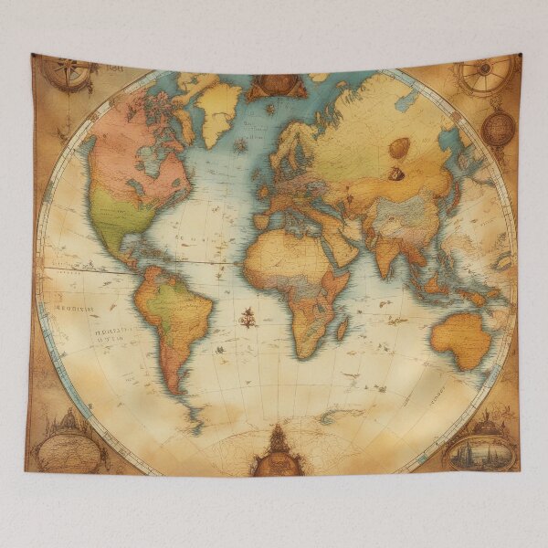 Item preview, World Uncharted: A Modern Artistic Rendition of Classic Cartography designed and sold by The-Library.