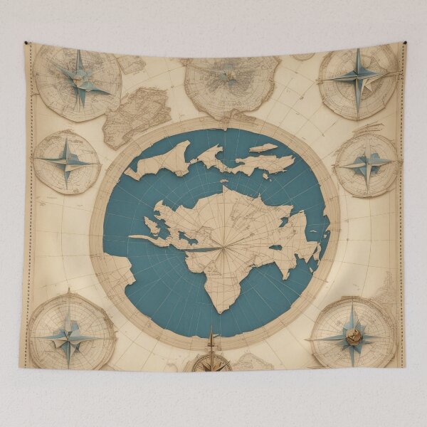 Item preview, Earth Reinterpreted: A Bold Artistic Spin on Traditional World Maps designed and sold by The-Library.