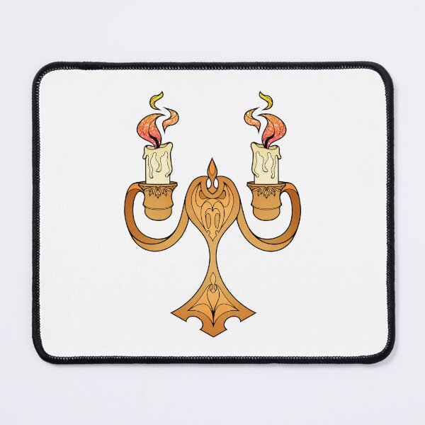 Item preview, Vintage Gold Candle Holder | Lit Candles Candelabra designed and sold by ObsidianDaz.