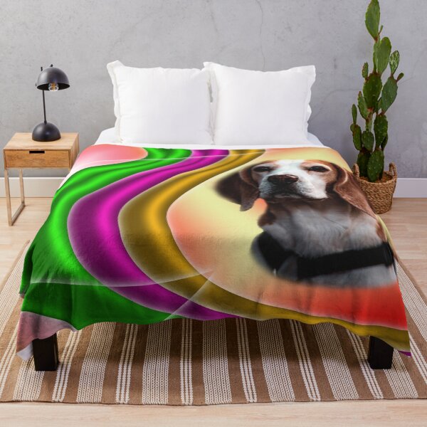 Item preview, Colored lines moving around the dog designed and sold by Bigrow.