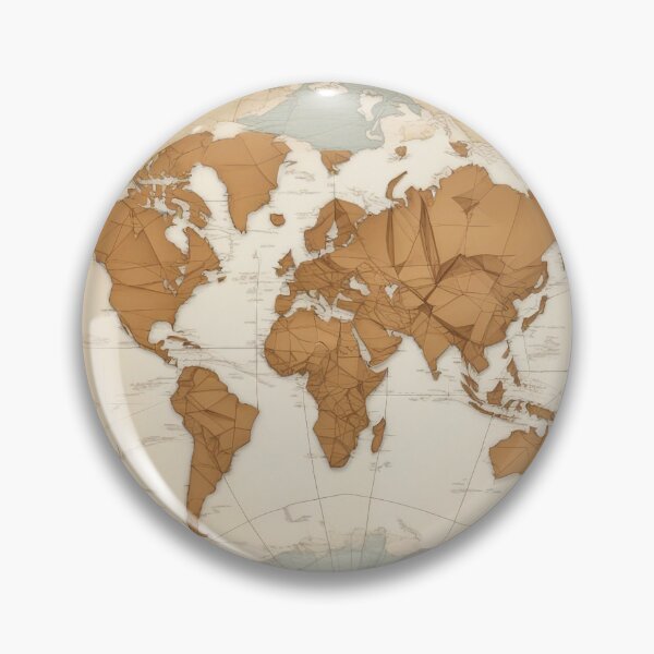 Item preview, Cartographic Canvas: The World Map Revived with Modern Artistry designed and sold by The-Library.