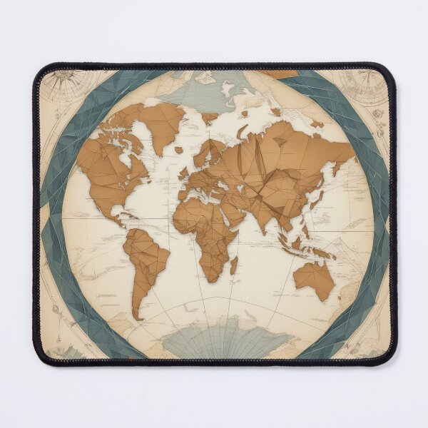 Item preview, Cartographic Canvas: The World Map Revived with Modern Artistry designed and sold by The-Library.