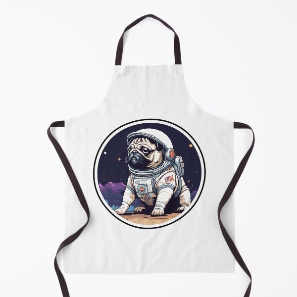 Item preview, Astronaut Pug Sticker designed and sold by imad-bentahar.