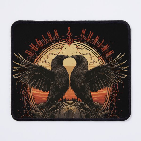 Item preview, Odin Ravens Huginn and Muninn Norse Mythology designed and sold by Chmielayka.