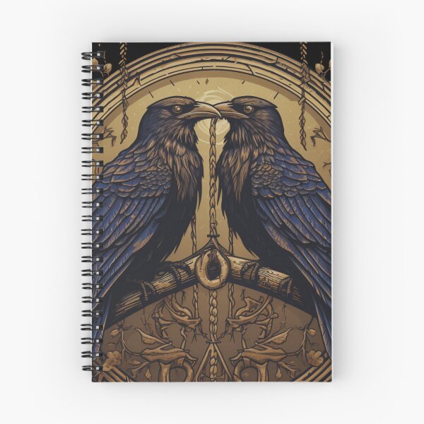 Item preview, Odin Ravens Huginn and Muninn Norse Mythology designed and sold by Chmielayka.
