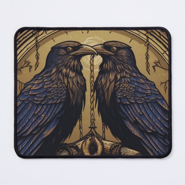 Item preview, Odin Ravens Huginn and Muninn Norse Mythology designed and sold by Chmielayka.