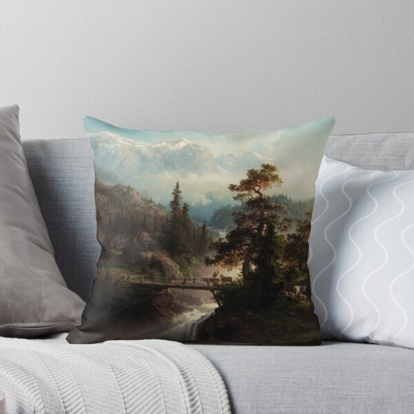 Item preview, Landscape with Cattle and Waterfall designed and sold by tomorrowsart.