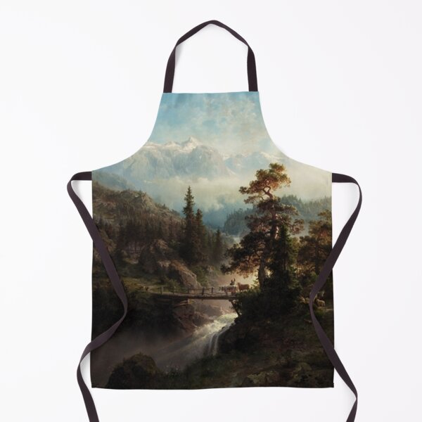 Item preview, Landscape with Cattle and Waterfall designed and sold by tomorrowsart.