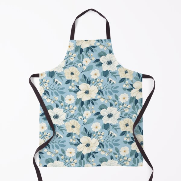 Artikelvorschau, Pastellblaues und weißes Blumenmuster entworfen und verkauft von ShantyShawn.