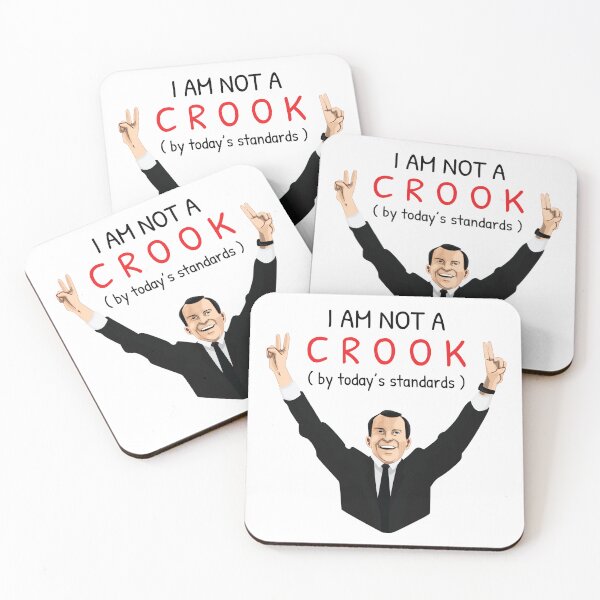 Item preview, Richard Nixon I Am Not A Crook Funny Satirical Quote  designed and sold by The Junto Shop.