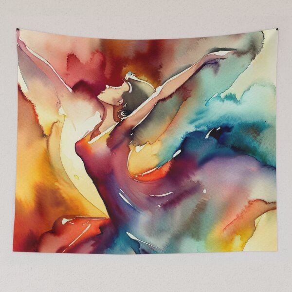 Item preview, Dance of Colors 21 designed and sold by blackwhiteblue.